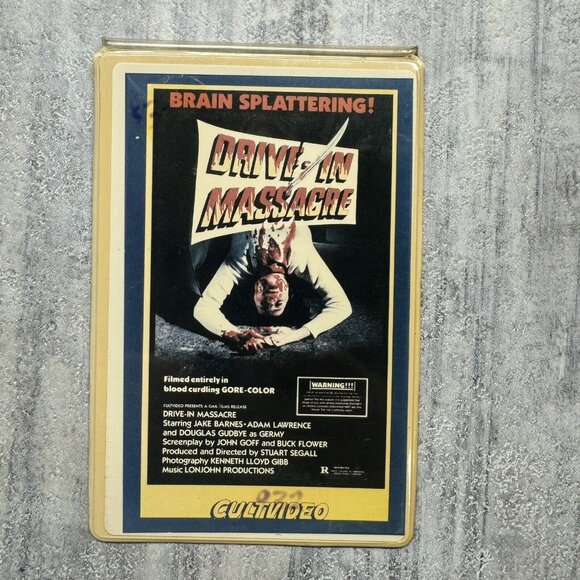 Horror VHS Movie Rental Box Flip Cards (RARE) - Picture 7 of 16